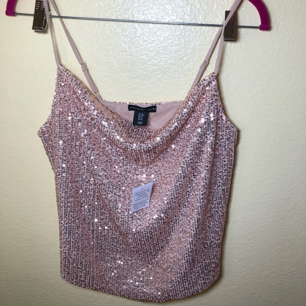 Sincerely Jules Cami Adjustable Spaghetti Strap Tank top size M